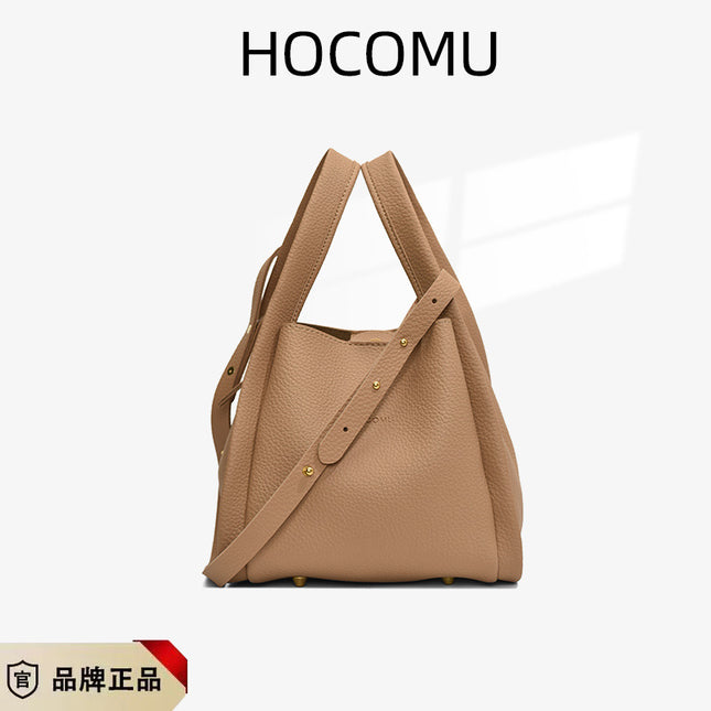PU Litchi Grain Bucket Bag 4 Colors Medium Magnetic Closure Multi-Pocket Shoulder 2025 / Sac Seau PU Grain Litchi 4 Couleurs Moyen Fermeture Magnétique Multi-Poches Épaule 2025
