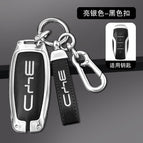 Silver + buckle Black
