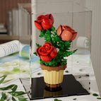 Rose potted acrylic 