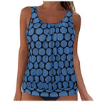 Navy blue polka dots / S
