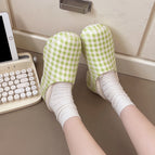 2501【grass green plaid】 / 34-35