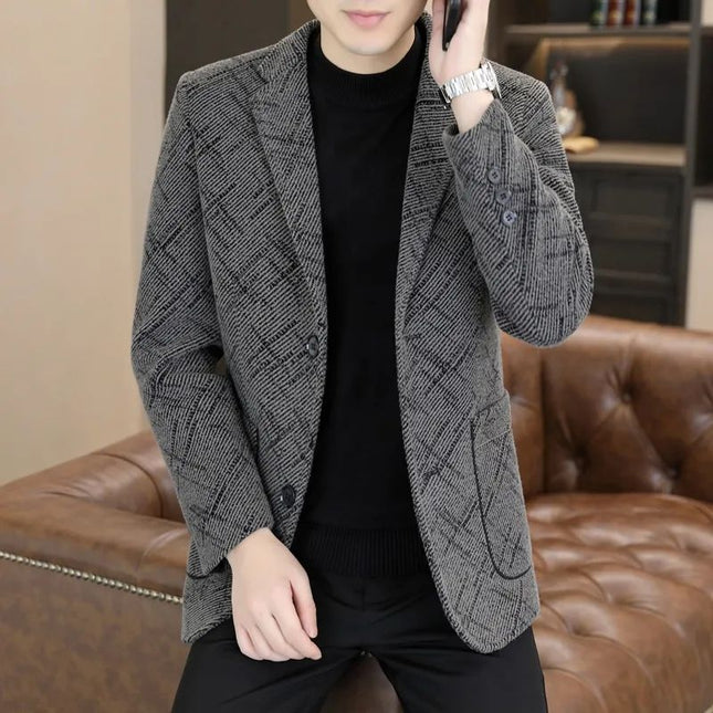 Men's business suit autumn and winter 2025 new high-end style entertainment temperament wear coat manufacturers wholesale