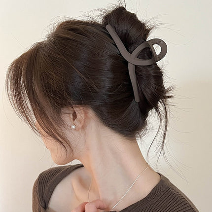 Large Grab Clip Black Simple Hair Clip Large Hair Clip Headwear Head Hair Shark Clip Hair Multi-Hair Accessories