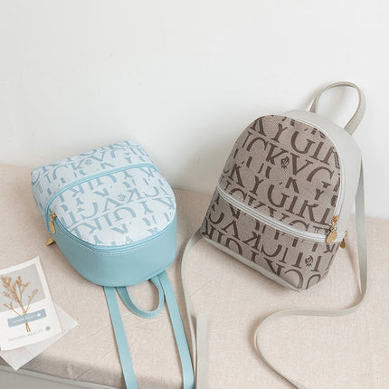 Bag women's new printed small backpack 2024 fashion ladies shoulder bag mobile phone coin purse foreign trade wholesale