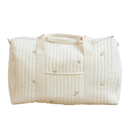 Ins New Style Embroidered Travel Bag Large Capacity Duffel Bag Lightweight Storage Portable Crossbody Bag Boston Bag