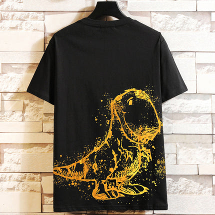 A variety of short-sleeved chubby brother fashion brand new summer men's half-sleeved t-shirt plus fat increase loose leisure fat guy t-shirt