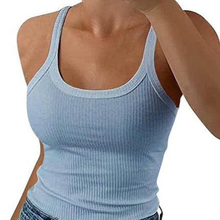 Cross-border American Spice Girl Camisole Women's Summer Outer Wear Pullover Top Inner Wear Sports Street European and American Style Women's Wear