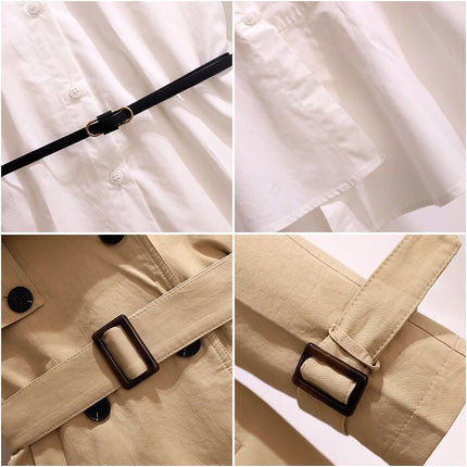 Autumn Clothing 2025 New Women's Skirt Light Mature Style Windbreaker Women's Mid-Length Small Early Autumn Light Mature Suit