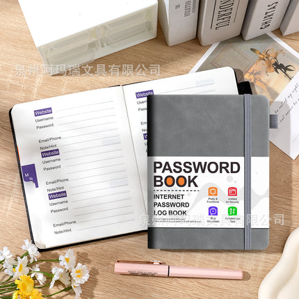 Amazon Cross-border Code Book English Address Book Phone Book in stock Strap b6 Notebook Subsite Record Book