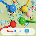[2 color claws + 36 cards] cat catching mouse - educational board game