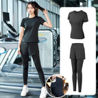Black [short sleeves + trousers] two-piece set---crazy sale / M