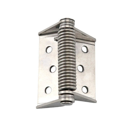 HL129-1 thickened spring automatic closing reset hinge 304 stainless steel electric box cabinet door load-bearing hinge