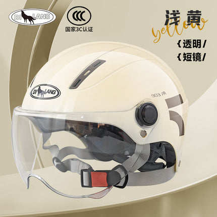 New national standard 3C certification electric car helmet motorcycle men and women summer sunscreen four seasons universal safety helmet