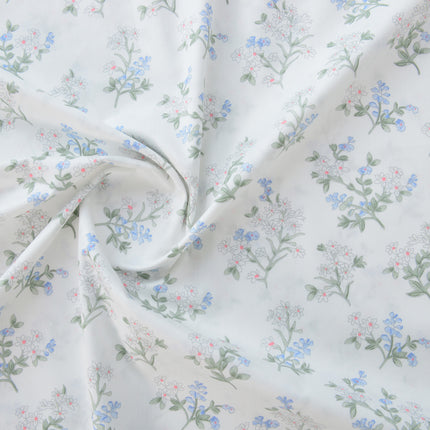 160cm cotton twill fabric pastoral floral cotton fabric handmade clothing bedding cotton flower flower
