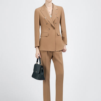 Professional Suit suit Fashion 2025 New High-end Temperament Goddess Fan Commuter Suit khaki Coat Women