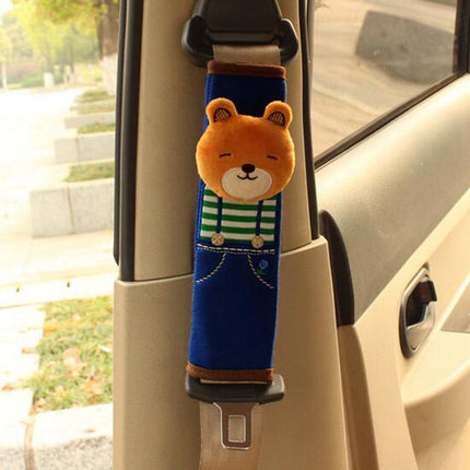 Car Seat Belt Shoulder Cover Universal Cartoon Cute Doll Wear-resistant Car Seat Belt Cover Women
