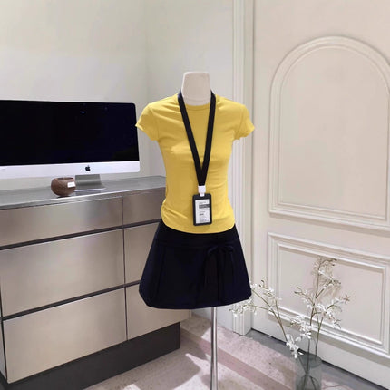 Trendy Niche Spring/Summer Bow Clearance Pencil Skirt 2025 A-Line Midi Skirt