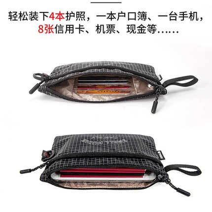 2025 New Hanging Neck Hands Pocket RFID Anti-theft ID Bag Multifunctional Storage Bag Mobile Phone Bag Coin Purse Going Abroad