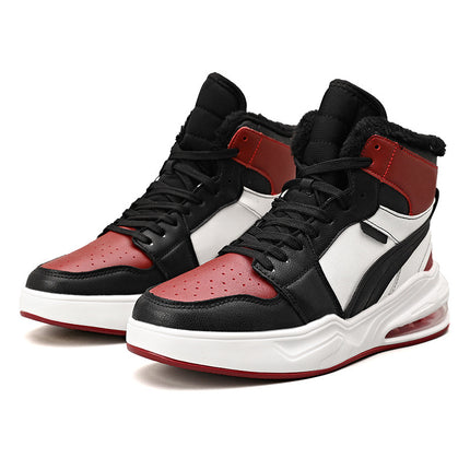 2023 new men's board shoes cross-border plus size high-top air cushion trendy men's shoes fashion combat sneaker basketball shoes