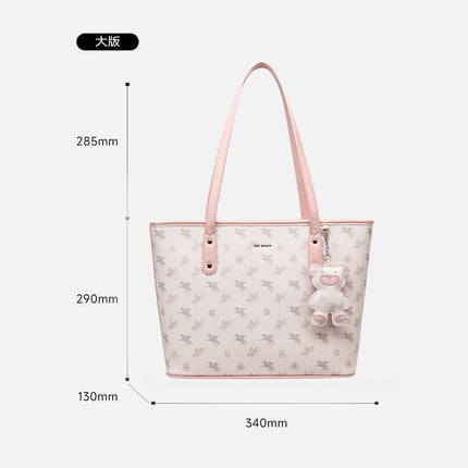 【Shen Yue's Style】Pegasus Tote Bag Commuter Shoulder Crossbody Bag Shopping Basket Handbag Gift Bag for Friends
