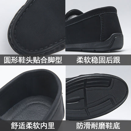 Men's Shoes Doudou Shoes 2024 Summer New Low-Top Breathable Trendy Fashion Slip-On Casual Men's Shoes Lazy Shoes
