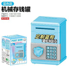 English version piggy bank blue / 7.9*8*11.5cm
