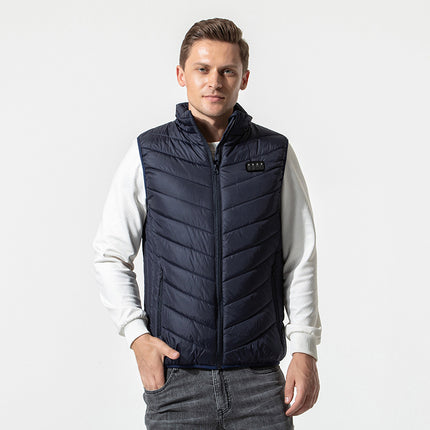 Explosive wholesale multi-zone heating clothing heating vest for men and women warm winter intelligent constant temperature safety electric heating clothing vest