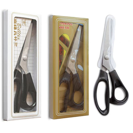 Handmade DIY Triangle Sawtooth Hair Cutter Tailor Scissors Handmade Lace Cutter Wave Cut Lace Household Scissors