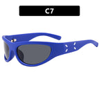 Royal blue gray flakes / Metal Hinges