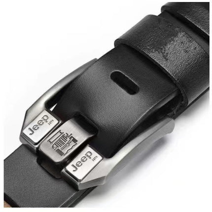 Cross-border men's leather pin buckle belt retro belt fashion casual real cowhide jeans belt manufacturers wholesale
