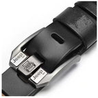 Wide stitch gray buckle black / 120cm