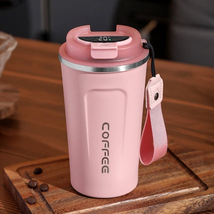 Fashion coffee cup 304 stainless steel vacuum mug couple cup portable car gift cup cross-border wholesale