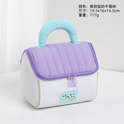 Cute Little House Souvenir Cosmetic Bag, Large Capacity, High-Value Gift Box, Baby's 100-Day Banquet, First Birthday Gift Empty Box