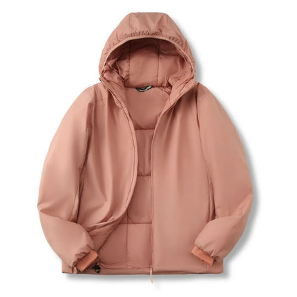 "Cow" Is Warmer Than Down! Outdoor Lightweight P Cotton Jacket Anti-Cold Wind Sports Hooded Cotton Jacket