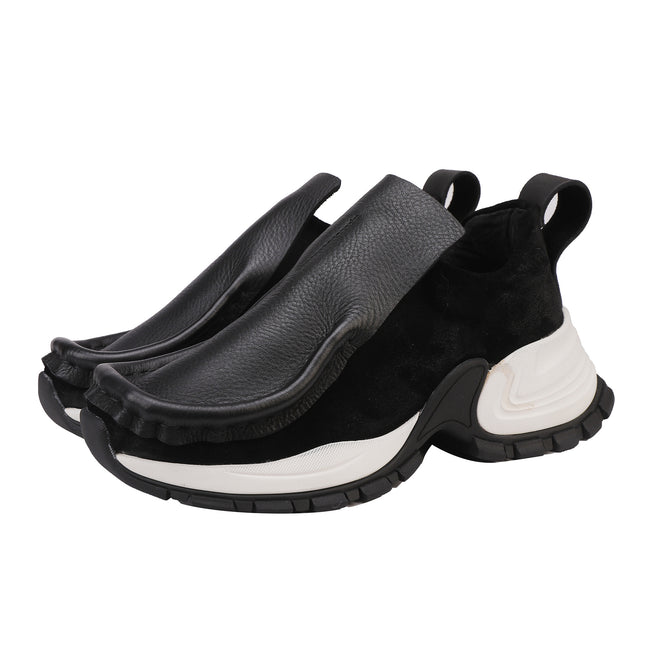 Sports Shoes for Women 2025 Autum New Women's Shoes Accessible Luxury High-End First-Layer Cowhide Slip-On Casual Shoes
