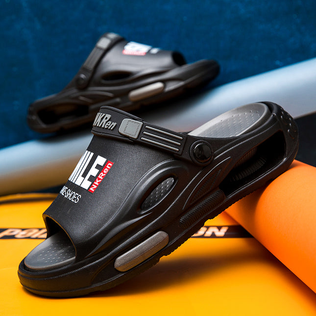 Men's Slippers 2025 New Summer Outdoor Wear-Resistant Thick-Soled Driving Sandals Outdoor Soft-Feel Sandals