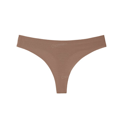 Sports Yoga Female Sexy Style Ice Silk Underwear Women's Low-Waist Seamless Underwear Cross-Border European and American Large Size T-Shaped T-Pants