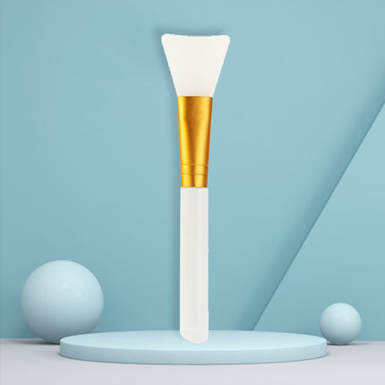 Single Pack of Facial Mask Brush, Lipstick Grinding, White Rod, Two-Color Hollow Mask Brush, Makeup Brush, Beauty Salon