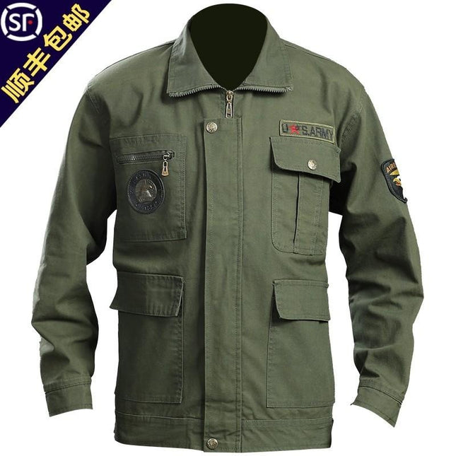 Welding overalls suit men's autumn and winter wear-resistant camouflage clothing outdoor clothing machine repair labor protective clothing thickened workwear