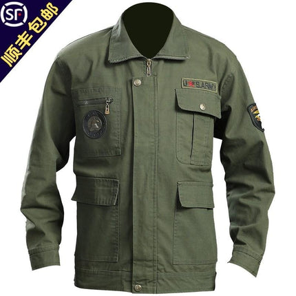 Welding overalls suit men's autumn and winter wear-resistant camouflage clothing outdoor clothing machine repair labor protective clothing thickened workwear