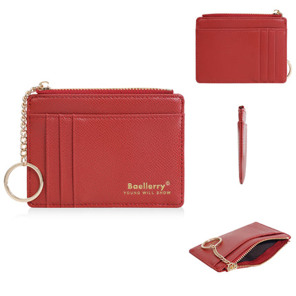 Baellerry New Women's Card Holder Id Holder Cross-Border Multi-Card Slot Card Holder Card Sleeve Thin Coin Card Holder Women