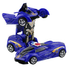 InertiAl blue deformed police cAr model A
