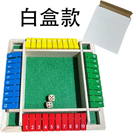Four-sided Digital Flip Toy Family Parent-child Dice Game Four-person Interactive Party Table Game Drinkers Puzzle