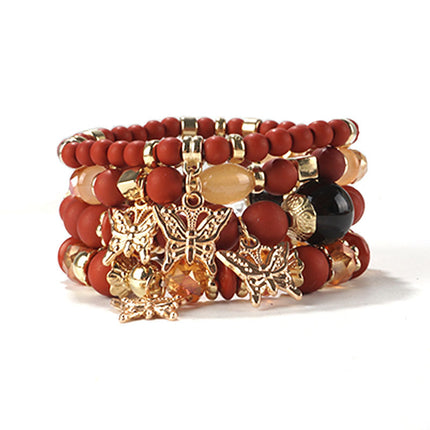 European and American Cross-Border Hot-Selling New Bohemian Bracelets Creative Tassel Multi-Layer Beaded Bracelets Fashion Jewelry