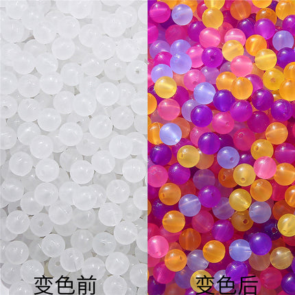 Acrylic UV Color-changing Beads Round Beads Handmade DIY Jewelry Accessories Homemade Bracelet Bracelet Beaded Material