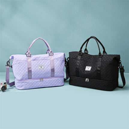 Luggage Bag Travel Portable Bag Rhomboid All-match Short-distance Travel Bag Dry and Wet Separation Sports Fitness Bag