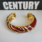 Red enamel bracelet