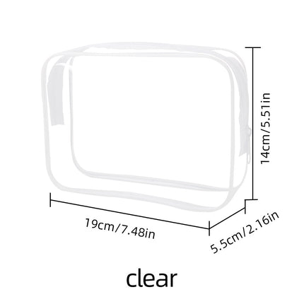 Security Check Storage Bag Liquid Cosmetic Bag Airplane Sealed Bag Airplane Boarding Storage Bag Transparent Cosmetic Bag