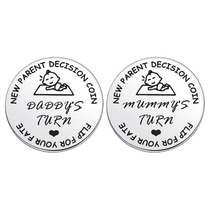Carefully Selected New Amazon Baby Decision Coin Lucky Coin Toy Stainless Steel Coin Choices Encourage Friends Metal