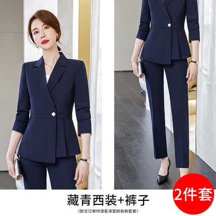 Black Suit suit Women's Fashion Temperament Workplace Suit Interview Dress Sales Jewelry Store Work Clothes Business Wear